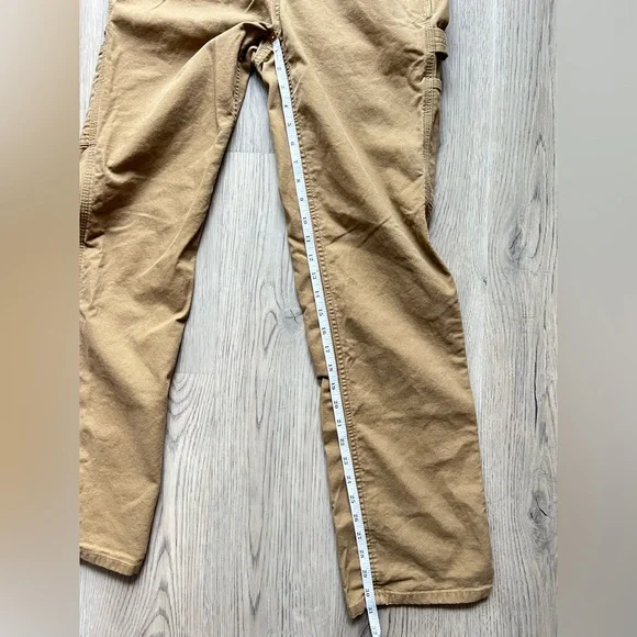 Carhartt Women’s Loose Fit Tan Cargo Canvas Pants SZ 2 - Picture 11 of 11
